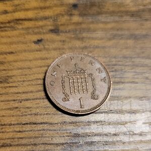 Vintage British One Penny Coin